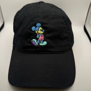 Disney x Neff Multicolor Mickey Mouse Embroidered Black Baseball Cap